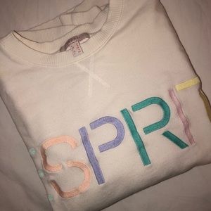 Esprit white pullover sweatshirt
